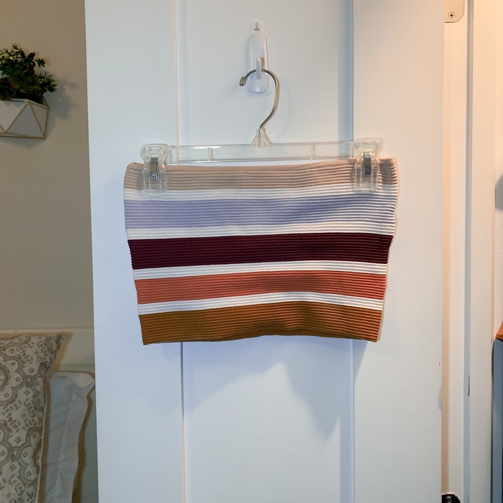 PacSun Multicolor Ribbed Tube Top